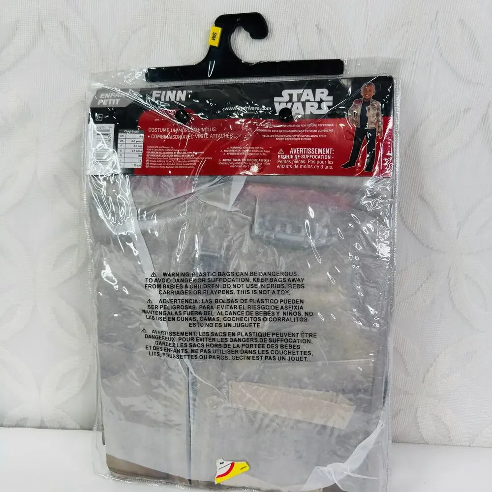 Disney Star Wars The Force Awakens‎ Finn Costume Kids/Child Small US 4-6 Yrs